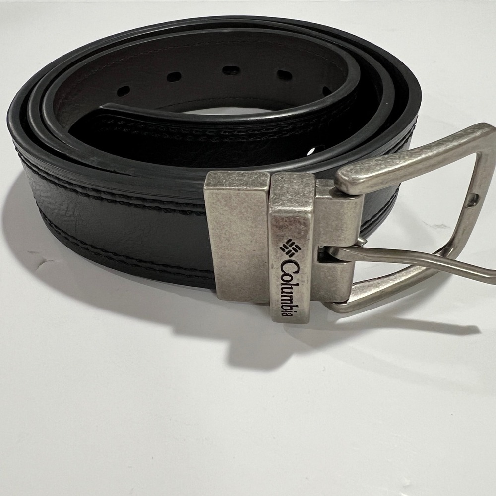 Columbia Reversible Belt Men Large 38-40 Black Brown Faux Leather 41CO310006 A62 - Picture 12 of 12